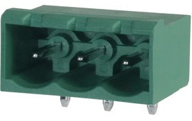 1757488, Pluggable Terminal Blocks 3 Pos 5mm pitch Through Hole Header