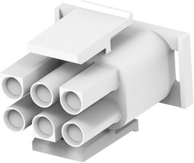 1-1644055-2, CONNECTOR HOUSING, PLUG, 6POS, 6.35MM