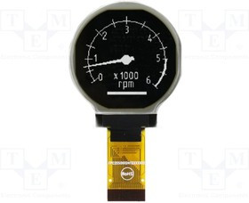 EAW128128-XRLW, Дисплей: OLED; графический; 1,2"; 128x128; Размер окна: 30x30мм