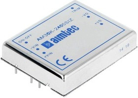 AM30K-1205DIZ, DC/DC преобразователь, 25Вт, Uвх=9…18В, Uвых=±5В/± 2,5А AM30K-1205DIZ, DC/DC преобразователь, 25Вт, Uвх=9…18В, Uвых=±5В/± 2,5А