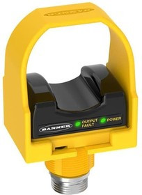 STBVR81Q, Photoelectric Sensors STB Series: Self-Checking Touch Button w/Yellow F.C.; Input: 20-30 V ac or dc; Upper Housing: Black Polyethe