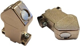 959-009-030R121, D-Sub Backshells 9 POS 45 DEGREE DIE CAST NICKEL