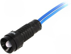 LB-D5-230AC, Индикат.лампа: LED, вогнутый, 230ВAC, Отв: d11мм, IP40, пластик