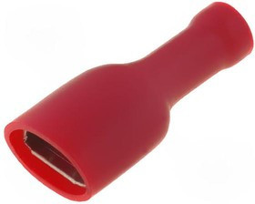 ST-010/R, Наконечник плоский, 6,3мм, 0,8мм, "мама", 0,5-1,5мм2, обжим