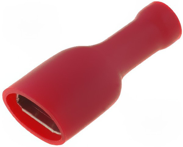 ST-010/R, Наконечник плоский, 6,3мм, 0,8мм, "мама", 0,5-1,5мм2, обжим