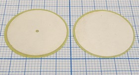 Ультразвуковой пьезоэлемент 23x 0.10мм, диск, 90кГц; пэу 23x 0,10\диск\90кГц\\\ Ag\пэу_23x_0,10\2C K