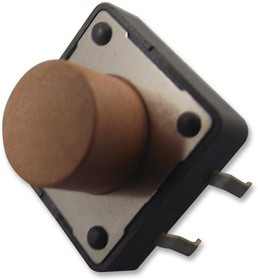 430456085736, Тактильная кнопка, WS-TATV, Top Actuated, Сквозное Отверстие, Round Button, 360 гс