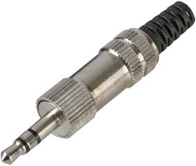 PSG08272, Телефонный аудио разъем, 3 контакт(-ов), Штекер, 3.5 мм, Встраиваемый в Линию