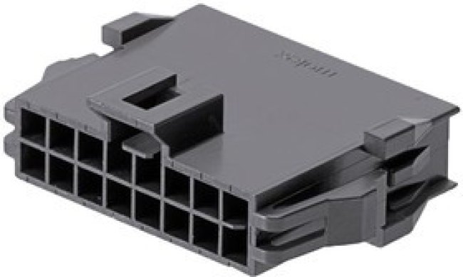 201444-1206, Корпус разъема, Nano-Fit 201444, Штекер, 6 вывод(-ов), 2.5 мм