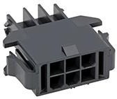1727670104, Conn Housing PL 4 POS 4.2mm Crimp ST Panel Mount Black Mini-Fit TPA2 Bag 1727670104, Conn Housing PL 4 POS 4.2mm Crimp ST Panel Mount Black Mini-Fit TPA2 Bag