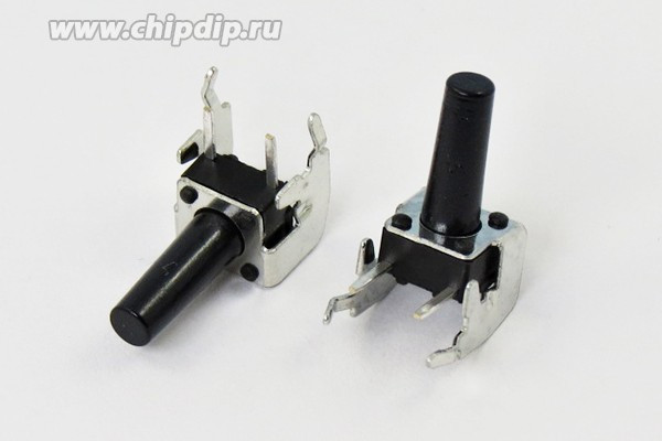 Тактовая кнопка, 7.4x 6.2x13, контакты 2P+2Pкорпус, TC-0202