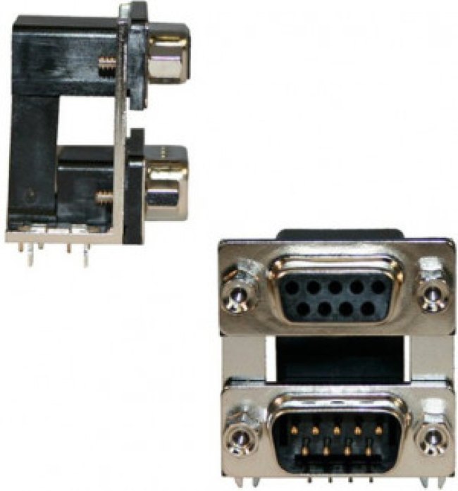 189-009-313R571, D-Sub Dualport Connectors 9P Stacked M/F Hex Std Off/ Bd Lock 189-009-313R571, D-Sub Dualport Connectors 9P Stacked M/F Hex Std Off/ Bd Lock