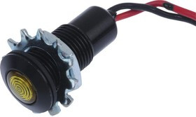 CNX_482_1_YTP_12, PANEL MOUNT INDICATOR, LED, 10.1MM, YELLOW, 1.9V
