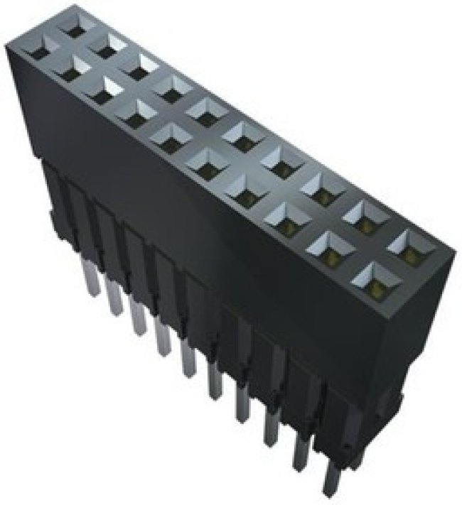 ESQ-125-38-G-D, PC / 104 Connectors Elevated Socket Strip, 0.100" Pitch