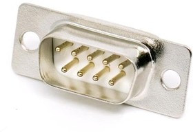 40-9709M, D-Sub Standard Connectors 9 POS. SOLDER MALE GOLD PLTD. CONTACTS