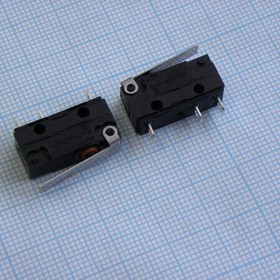 DS WP1 влагозащищенный, Влагозащищенный микропереключатель с лапкой 17мм ON-(ON)