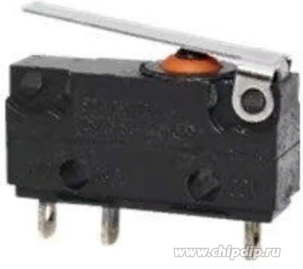 DS WP1 влагозащищенный, Влагозащищенный микропереключатель с лапкой 17мм ON-(ON)