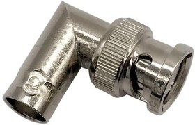 MC002130, РЧ/Коаксиальный адаптер, BNC, Штекер, BNC, Гнездо, Прямоугольный Переходник, 50 Ом