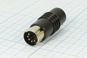 Разъем питания DC розетка - разъем DIN вилка, d2.0 D5.5