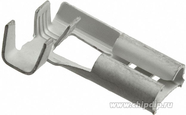 180429-2, CRIMP TERMINAL, FLAG RCPT, 6.35 X 0.81MM