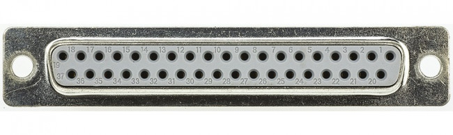 09664186500, Разъем D Sub, DB37, Standard, Гнездо, 37 контакт(-ов), DC, IDC / IDT