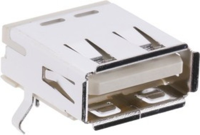 67643-3910, Right Angle, Through Hole, Socket Type A USB Connector 67643-3910, Right Angle, Through Hole, Socket Type A USB Connector