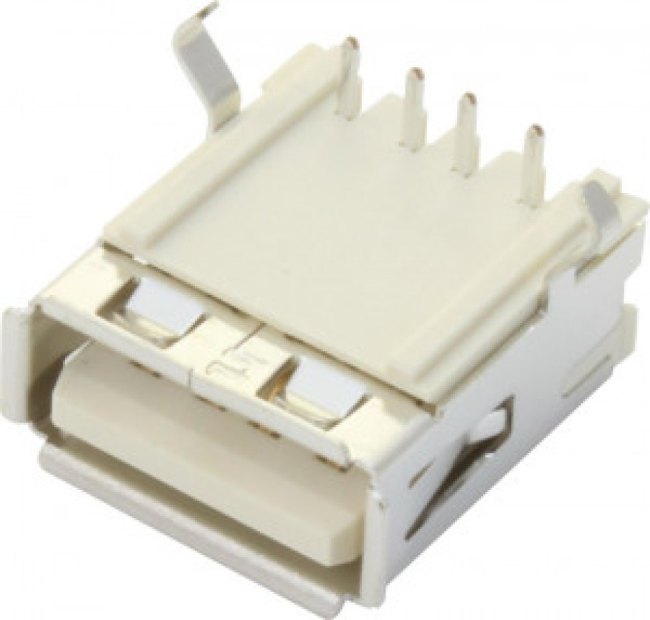 67643-3910, Right Angle, Through Hole, Socket Type A USB Connector 67643-3910, Right Angle, Through Hole, Socket Type A USB Connector