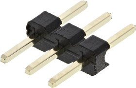 M22-2010305, M22 Series Straight Through Hole Pin Header, 3-Contact, 2.0mm Pitch, 1-Row, Unshrouded