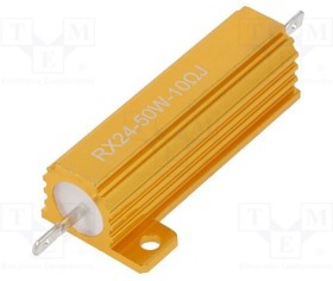 AHP50W-10RJ, Резистор: проволочный, с радиатором, 10Ом, 50Вт, ±5%, 50ppm/°C
