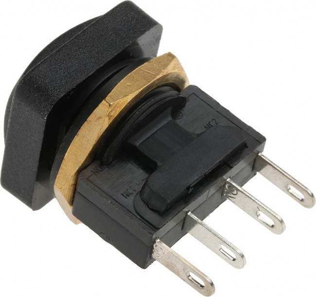 49-59221, 49-59 Series Push Button Switch, Momentary, Panel Mount, 16mm Cutout, SPDT, 250V ac, IP67