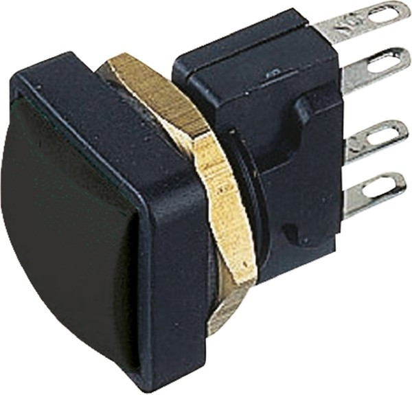 49-59221, 49-59 Series Push Button Switch, Momentary, Panel Mount, 16mm Cutout, SPDT, 250V ac, IP67