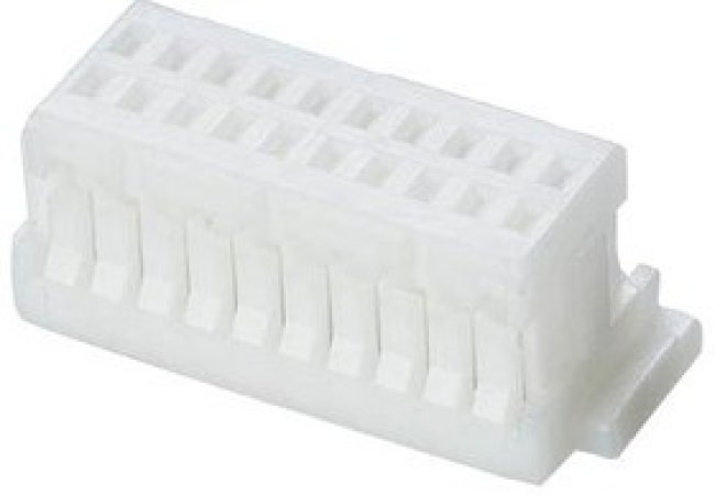 M40-1201000, WTB HOUSING, RCPT, 20POS, 2ROWS, 1MM