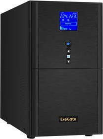 EX295984RUS, ИБП (инвертор, синус, для котла) ExeGate SineTower SN-3000.LCD.AVR. 3SH.1C13.RJ.USB 3000VA/2400W, чистая синусоида, LCD дисплей