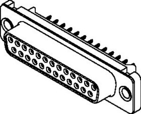 XM3F-1520, XM3F 15 Way Through Hole D-sub Connector Socket XM3F-1520, XM3F 15 Way Through Hole D-sub Connector Socket