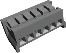172142-6, EI Female Connector Housing, 2.5mm Pitch, 6 Way, 1 Row 172142-6, EI Female Connector Housing, 2.5mm Pitch, 6 Way, 1 Row