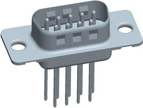 DEP09P365TXLF, D-Sub Standard Connectors 9P MALE MACHINED SHELL SIZE E