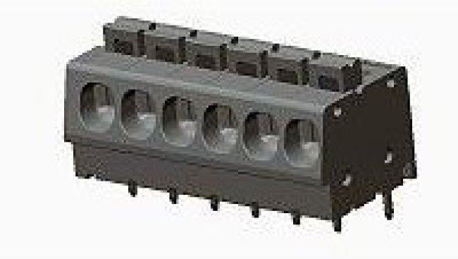 1986775-6, Fixed Terminal Blocks SCREWLESS, SW,6P, 5.08 PCB, Low Amp