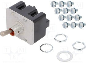4TL1-12, Toggle Switches 4 Pole 3 Positions Standard Lever