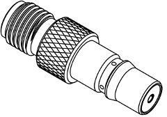 242262, RF Adapters - Between Series QMA Jack to SMA Jack Adapter