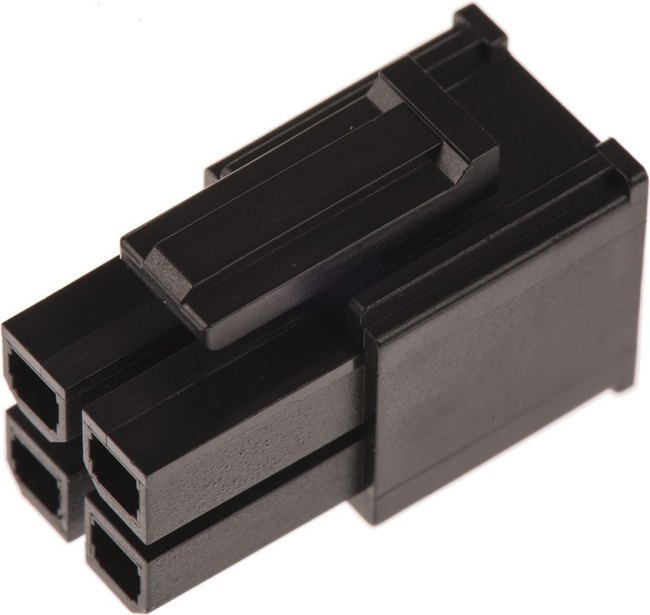 171692-0104, Headers &amp; Wire Housings Mega-Fit Recept Hsg 4 ckt V-0