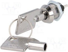 S-102-2, Переключатель: замок для РЭА, Фикс.пол: 2, Алгоритм раб: OFF-ON