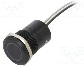 MC22LOBGR, Pushbutton Switches 22mm Norm Op Al Blk Anodised Grn/Red LED
