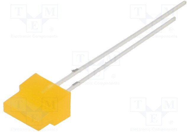 OSO5JA7234B, LED; rectangular; 1.8x7.05mm; orange; 150?220mcd; 30°; Front: flat