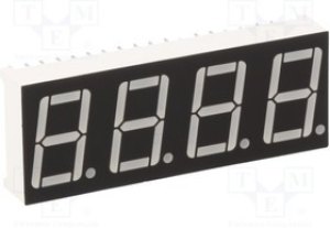 KW4-562CGB, Дисплей: LED, 7-сегментный, 14,2мм, 0,56", II.зн: 4, желто-зеленый KW4-562CGB, Дисплей: LED, 7-сегментный, 14,2мм, 0,56", II.зн: 4, желто-зеленый