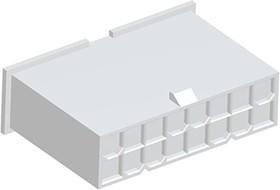 1-2296206-6, VAL-U-LOK Male Connector Housing, 4.2mm Pitch, 16 Way, 2 Row