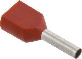 UTE10-D75-100, Наконечник НШВИ(2) 0,75-8 темно-красный (100шт/упак) IEK