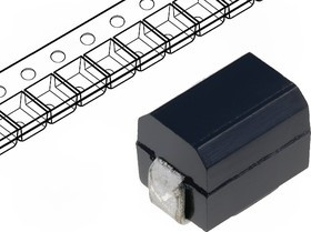 DL1812-470, Дроссель проволочный, SMD, 1812, 470мкГн, 62мА, 26Ом, fтест 796кГц