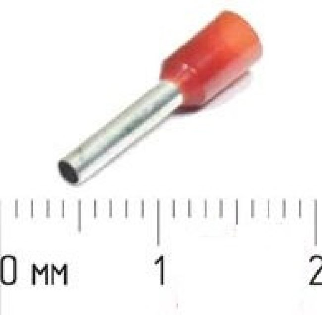 Наконечник кабельный 1,7x12, 2, S 1,5, обжимной, красный, LT015012 Наконечник кабельный 1,7x12, 2, S 1,5, обжимной, красный, LT015012
