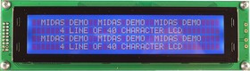 MC44005A6W-BNMLW3.3-V2, MC44005A6W-BNMLW3.3-V2 LCD LCD Display, 4 Rows by 40 Characters