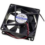 JF0825S1L-R, вентилятор 12В 80х80х25мм подшипник скольжения 2000об/мин